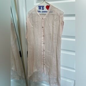 Eileen Fisher Knit top tunic pink large